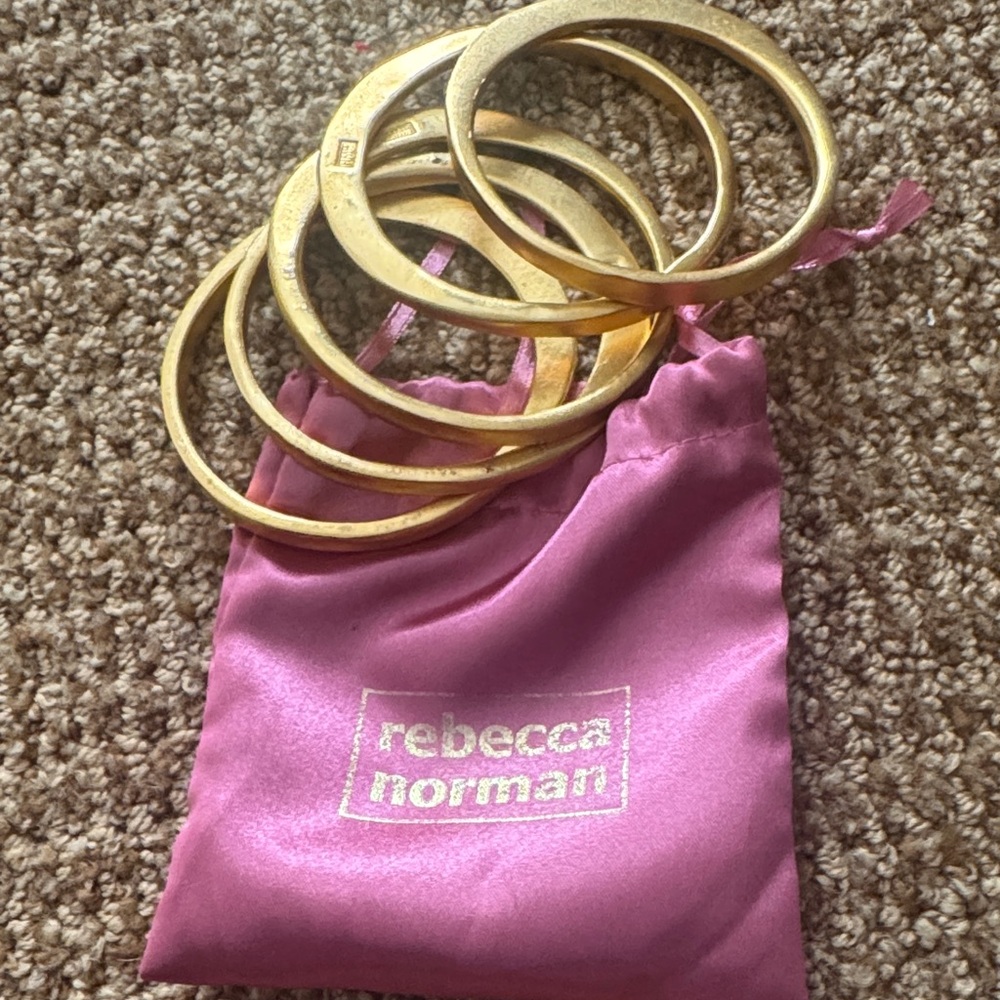 Gold Bangle Bracelet Set